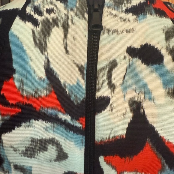 Milly Red and Black Sheath Mini Dress Sleeveless Crew Neck - Picture 8 of 10